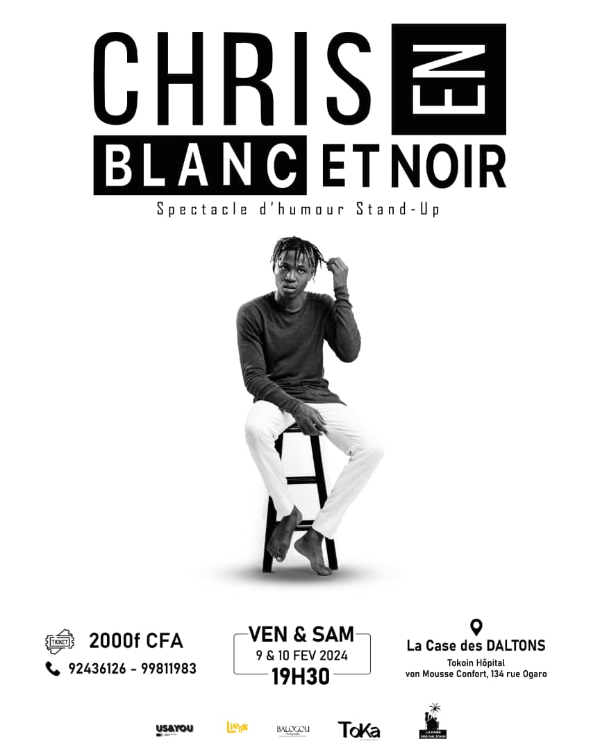 CHRIS EN BLANC ET NOIR​